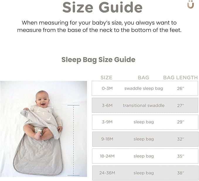 GUNAMUNA günamüna Unisex Baby, Toddler Wearable Blanket, Sleeping Bag Bamboo Rayon, Sleep Sack with Diaper Zipper, 1.0 TOG
