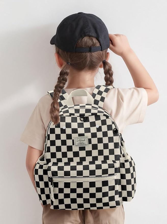atgark Corduroy Toddler Backpack for Boys 2-5: Preschool Backpack for Boys With Pencil Case