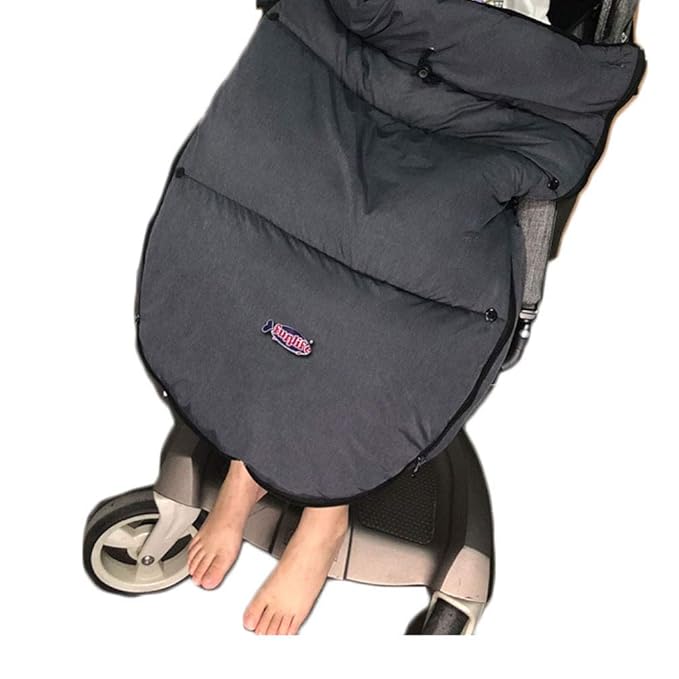 3-in-1 High Performace Universal Stroller Footmuff,Filled with 3D Cotton,Waterproof Bunting Bag Perfect for Winter Outdoor Tour,Rose