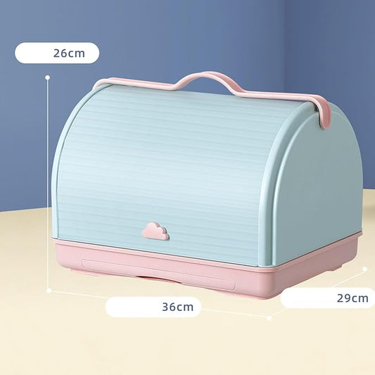 lyrlody Bottle Drying Box, PP Material, Large Capacity Nursing Bottle Storage Drainer, Perfect for Infant Feeding Essentials and Travel