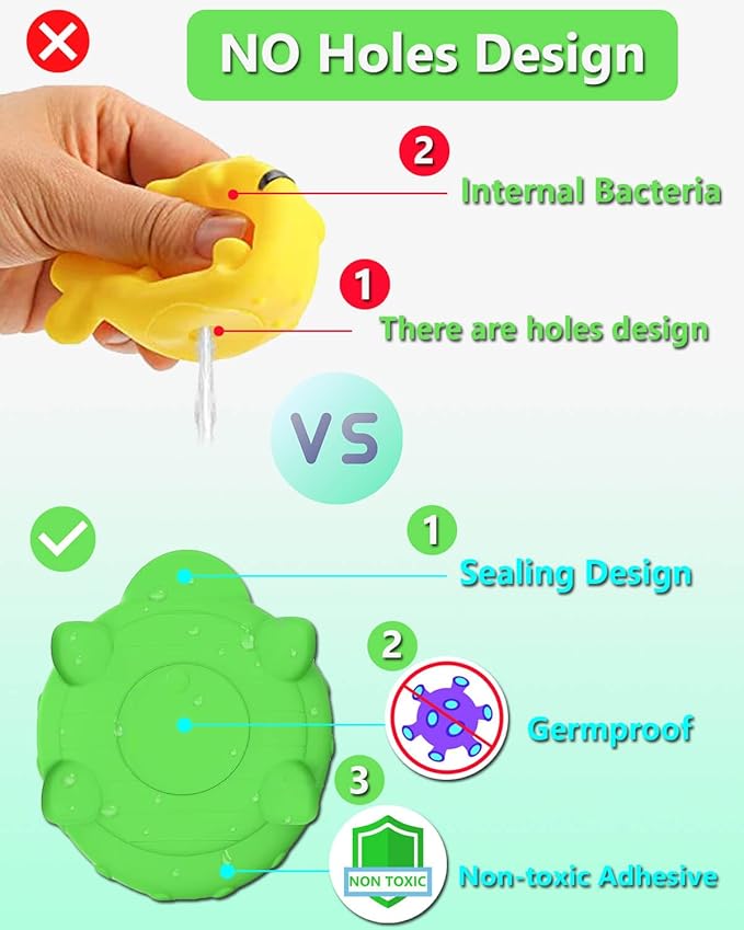 Bath Toys for Kids Ages 1-3 - Christmas Stocking Stuffers - Birthday Gifts for 1 2 3 Year Old Boys Girls Mold Free Bath Toy - Toddler Pool Bathtub Water Table Toys for Babies 6-12 Months Toy Boats