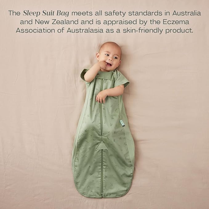 ergoPouch Sleep Suit Bag 1.0 TOG – Baby Sleep Sack & Wearable Blanket, 2-in-1 Convertible Sack to Suit with Legs for Safe Movement, Regulates Temperature Overnight, Unisex (8-24 Months, Willow)