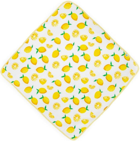 Little Unicorn Premium Infant Hooded Bath Towel| Soft & Absorbent Cotton & Terry Fabric for Newborns (Lemon)