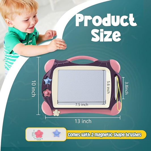 Daisiki Magnetic Drawing Board, Toddler Toys for Age 1 2 3 Boys Girls, Toddler Drawing Board, Birthday Easter Christmas Halloween Kids Toy Gifts for Boys and Girls