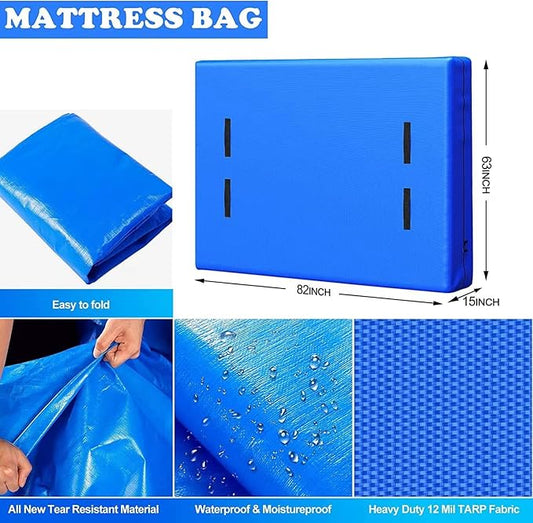 Mattress Bags Covers for Moving and Storage(King Size),Mattress Cover Bags for Moving- Heavy Duty,Mattress Protector for Moving,Mattress Bags for Storage,Moving Bags,Moving Supplies