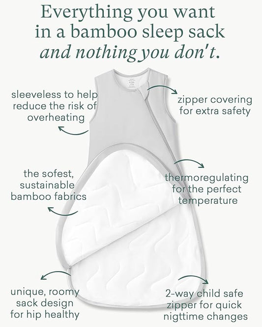 PurComfy Extra-Long Toddler Sleep Sack, Premium Bamboo Viscose Winter Sleeping Bag Supersoft 2.5 TOG Heavy Wearable Blanket 3T-4T-5T