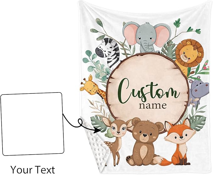 Personalized Baby Crib Bedding Set: 4 Piece Custom Animal Theme Crib Bed Set with Name, Nursery Bedding Set for Baby Girls, Newborn Boys Crib Sets, Crib Bedding Custom Gift, Crib Sheet