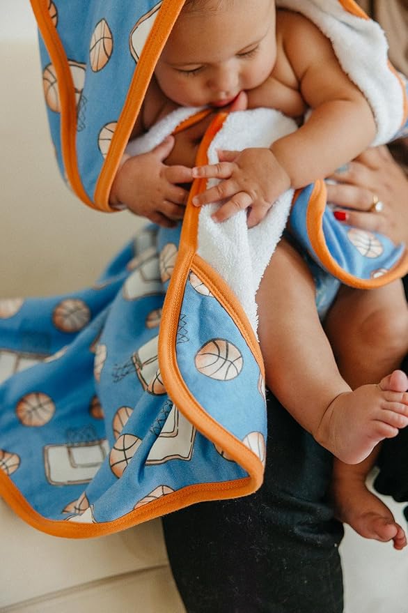 Copper Pearl Hooded Bath Towels Premium Knit/Terry Cloth Baby Towels with Hood, Pockets, and Cool Designs - Great to Gift and Make Bath Time Fun - Baby Bath Towel, Dunk