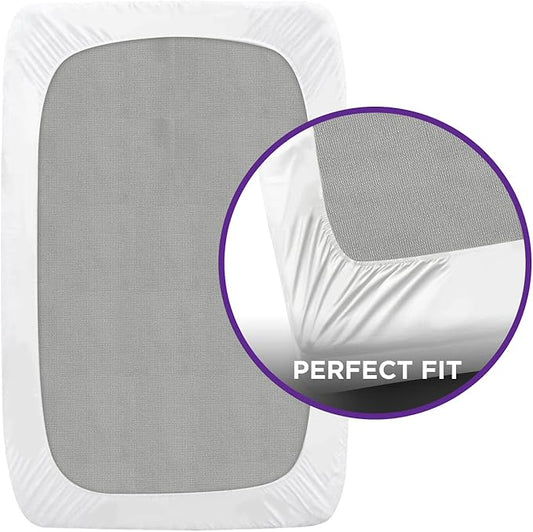 BLISSFORD Queen Plastic Mattress Protector - Heavy Duty, Fitted Vinyl - Plastic Mattress Cover, Rubber Sheets for Bedwetting Adult or Child, 100% Waterproof Fitted Sheet Queen