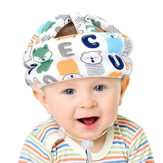 Accmor Baby Helmet for Crawling Walking, No Bumps Safety Toddler Head Protector, Breathable Infant Headguard Cap with Soft Cushion, Cute Adjustable Child Protection Hat for 6-24 Months Boys Girls