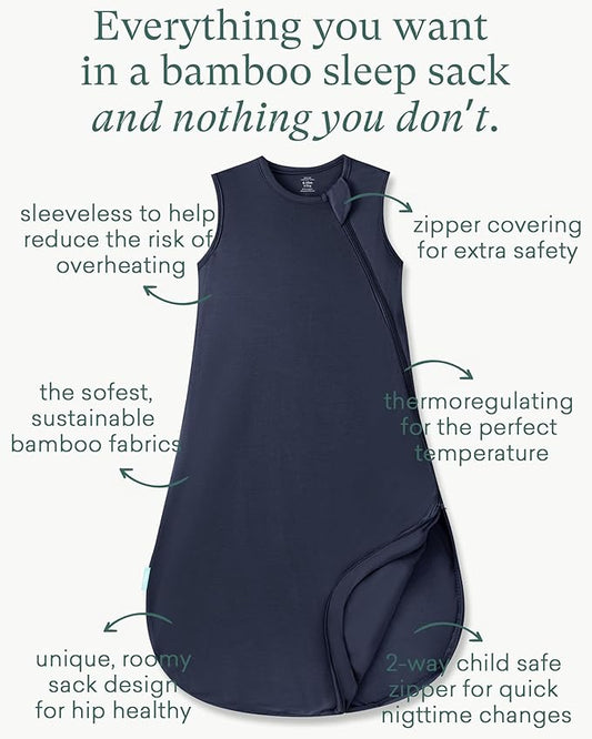 PurComfy Extra-Long Toddler Sleep Sack, Premium Bamboo Viscose Summer Sleeping Bag Supersoft 0.5 TOG Wearable Blanket 3T-4T-5T