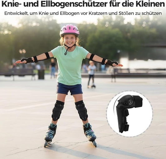 yeesport Youth Knee Elbow Pads, Knee Pads and Elbow Pads for Kids Dirt Bike Gear with Anti-Impact Hard Shell, Breathable Mesh, Adjustable Little for Motorcycle Biking Skating Scooter Sports