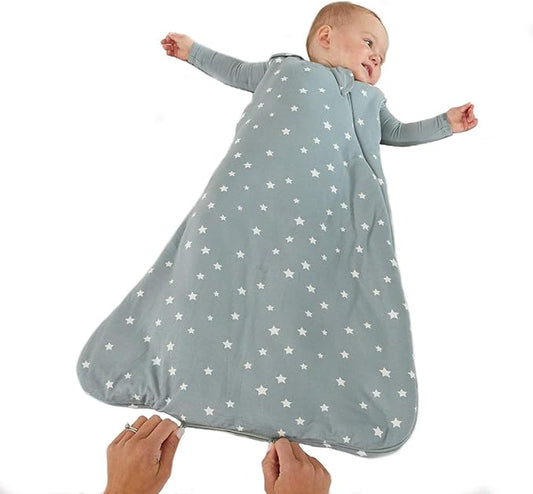 GUNAMUNA Unisex Baby Wearable Blanket, Sleep Sack Sleeping Bag for Infants Toddlers, Easy Changing Diaper Zipper, 2.5 TOG, Shine, 3-9 Months