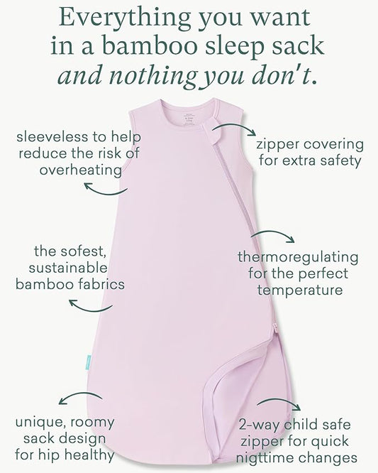 PurComfy Extra-Long Toddler Sleep Sack, Premium Bamboo Viscose Summer Sleeping Bag Supersoft 0.5 TOG Wearable Blanket 3T-4T-5T