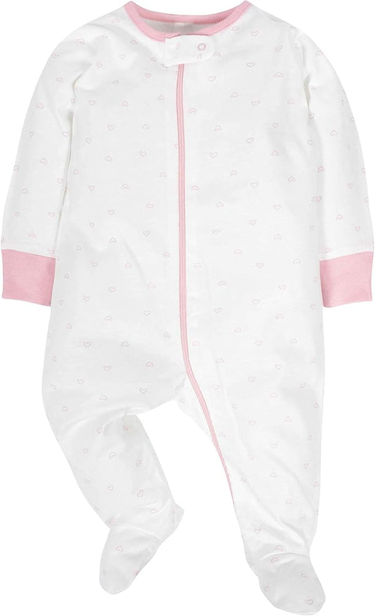 Gerber baby-girls 4 Pack Sleep N' Play Footie