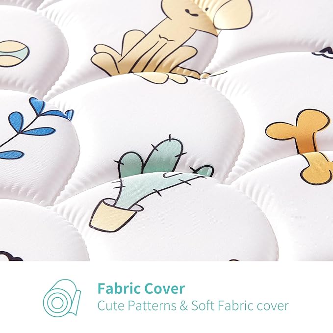 Premium 5" Crib Mattress and Toddler Mattress, Dual-Sided and Firm, Hypoallergenic Crib Mattress, Fits Standard Full-Size Crib and Toddler Bed