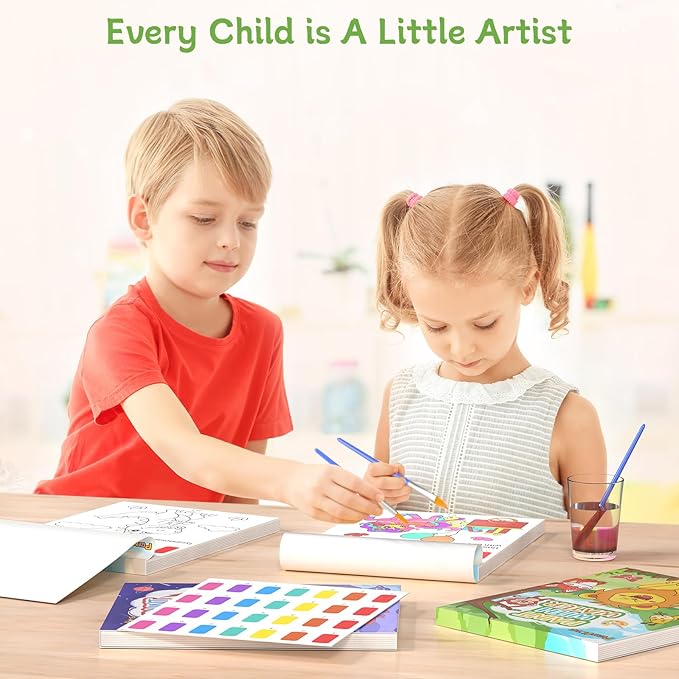 PERRYHOME Paint with Water Coloring Books for Kids,Mess Free Toddler Watercolor Painting Set,Animal Arts and Crafts Toys-Birthday Christmas Gifts for Toddlers Girls Ages 3 4 5 6 7 8