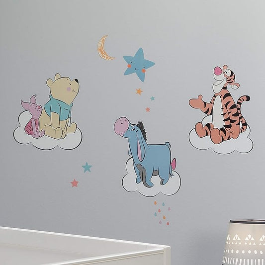 Lambs & Ivy Disney Baby Winnie The Pooh Hugs Piglet/Eeyore/Tigger Wall Decals