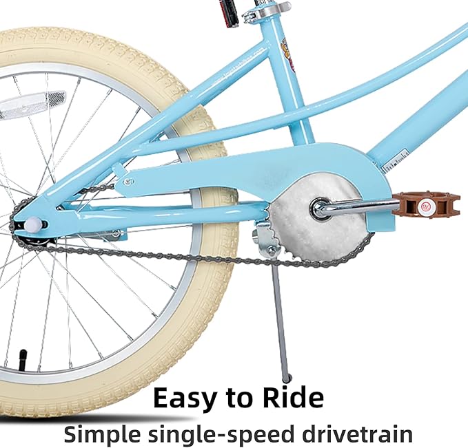 JOYSTAR Girls Bike for 2-12 Years Old Toddlers and Kids, 12" 14" 16" 18“ 20" Retro Style Kids Bike with Training Wheels, 18 20 Inch Children Bicycle with Kickstand