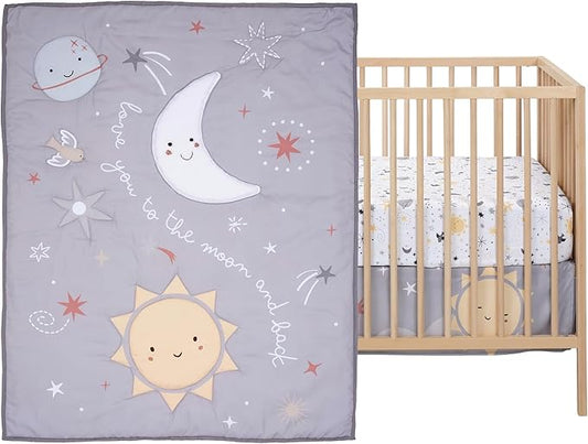 Bedtime Originals Little Star Celestial 3-Piece Nursery Baby Crib Bedding Set