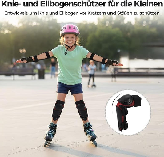 yeesport Youth Knee Elbow Pads, Knee Pads and Elbow Pads for Kids Dirt Bike Gear with Anti-Impact Hard Shell, Breathable Mesh, Adjustable Little for Motorcycle Biking Skating Scooter Sports