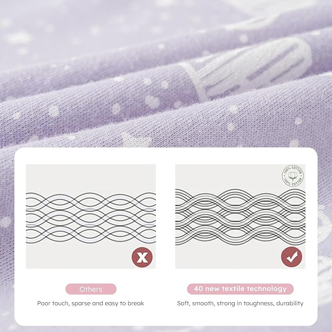 Yoofoss Baby Sleep Sack 12-18 Months Wearable Blanket for Babies 100% Organic Cotton 2-Way Zipper TOG 0.5 Toddler Sleeping Sack 3 Pack, Comfy Lightweight Sleep Sacks