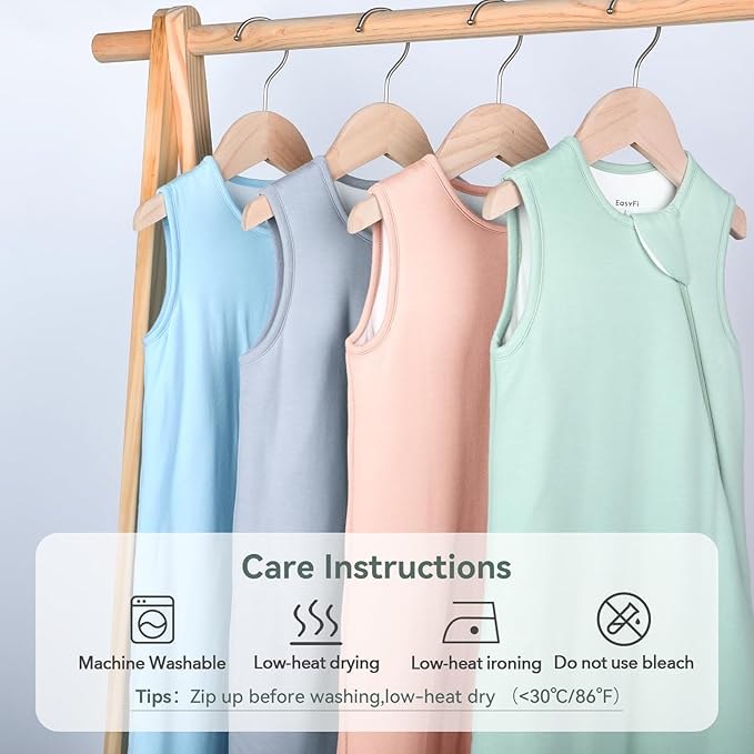 Rayon Made from Bamboo Sleep Sack 12-18 Months 2.5 Tog Winter Supersoft Toddler Sleep Sack for Unisex Girl Boy Thick Warm Baby Sleeping Bag 2-Way Zipper Baby Wearable Blanket