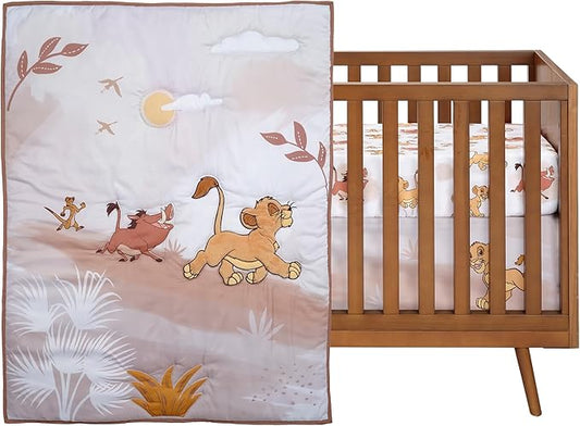 Lambs & Ivy Disney Baby Lion King Safari 3-Pc Infant Nursery Crib Bedding Set