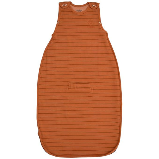 Woolino Merino Wool & Organic Cotton Baby Sleep Sack 2-24 Months – Ultimate 4-Season Baby Sleeping Bag, Universal Size Wearable Blanket, 2-Way Zipper & Adjustable Fit, Year-Round Use - Rust