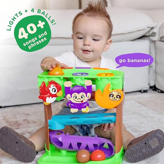 Move2Play, 30+ Jungle-Jammin’ Songs & Phrases | 30+ Fin-Tastic Songs & Phrases | Baby & Toddler Musical Toy | First Birthday Present for 1+ Year Old | Ages 6-24 Months | Boy & Girl