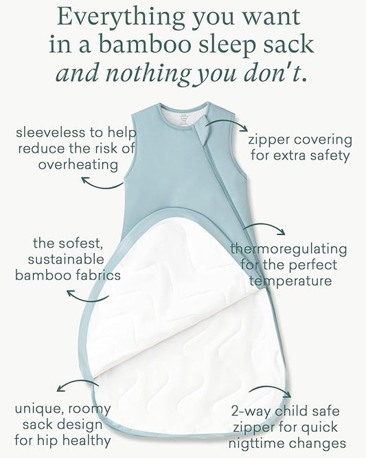PurComfy Extra-Long Toddler Sleep Sack, Premium Bamboo Viscose Winter Sleeping Bag Supersoft 2.5 TOG Heavy Wearable Blanket 3T-4T-5T