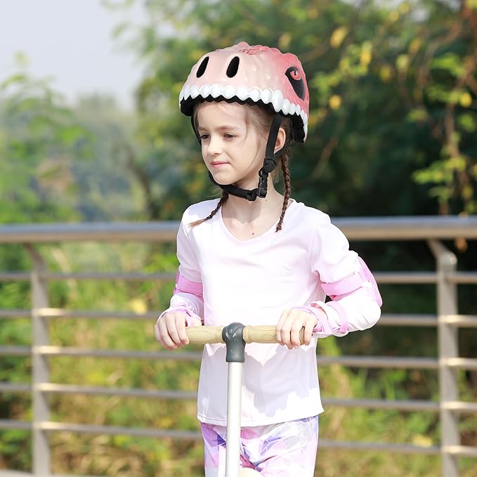 Toddler Kids Bike Helmet,3D Dinosaur Helmets for Boys Girls Infant/Baby to Children 1/2/3/4/5/6/7/8 Years Old Lightweight Adjustable Multi-Sports Bicycle Scooter Skateboard Skating Cycling
