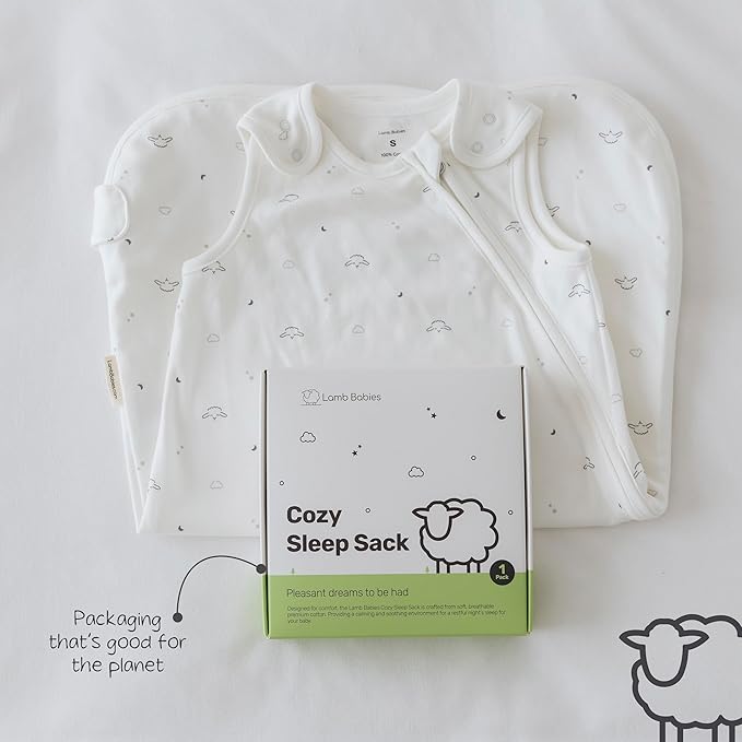 Cozy Cotton Baby Sleep Sack, Ultra-Soft Premium Warm Baby Sleep Sack for Restful Nights, Adorable Patterns