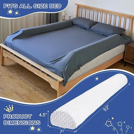 Bed Bumpers for Toddlers Foam Bed Rail for Toddlers 1 Pack Bed Rails Bumper for Queen, King, Twin, Full-Size Bed with Non-Slip Machine Washable Cover