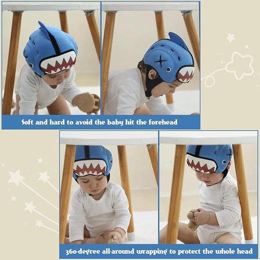 MamboBaby Baby Safety Helmet, Baby Head Protector for Crawling & Walking, Ultra-Lightweight Breathable - Soft Adjustable Toddler Head Guard, Anti-Bump, for 10-24 Months