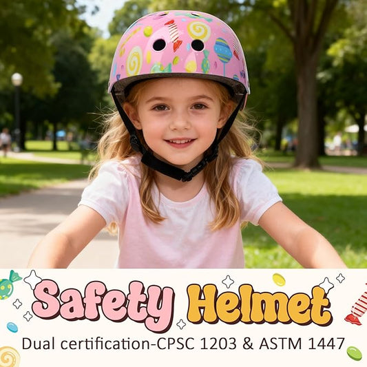 Toddler Kids Bike Helmet,Adjustable for Child Boys Girls,Multi-Sport & Ventilation for Bicycle Scooter Skateboard Skate