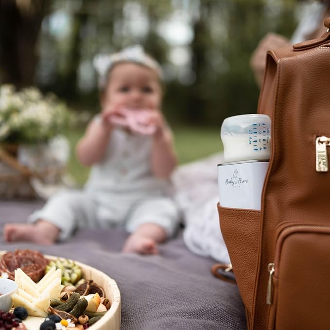 Baby’s Brew Superfast Baby Bottle Warmer – Portable, Travel-Friendly & Outdoor Warmer for On-The-Go Use – Warms Breast Milk, Formula & Water – BPA-Free | Only Warmer | Bottle Adapter Not Included