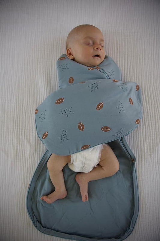 GUNAMUNA Swaddle Sleep Sack for Babies Infants and Toddlers, Easy Diaper Changes, 1.0 TOG, 0-3 Months