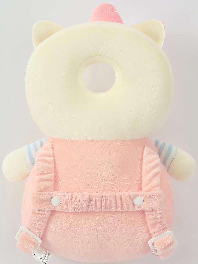Feidoog Baby Head Protector Cushion Backpack with 3 Knee Pads for Walking & Crawling,Z-Pink