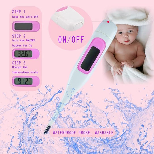 Baby Care Kits,Baby Grooming Kit,10 in 1 Newborn Essentials Must Haves,Baby Nail Clippers Baby Brush Baby Comb Earpick Nose Cleaning Tool Baby Nail File Nursing Baby Kit (Pink)