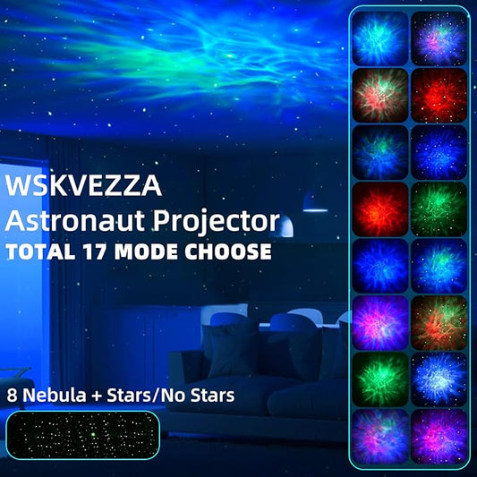 Astronaut Galaxy Projector with Nebula, Star Projector Ceiling LED Lamp with 8 Modes Astronaut Starry Night Light with Remote Kids Projector Gift for Boys Adults for Bedroom, Birthdays