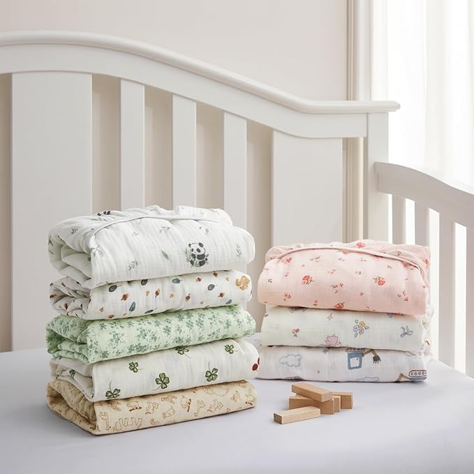 SiinvdaBZX 2 Pack Muslin Crib Sheets for Boys, Ultra Soft Cotton Breathable Fitted Baby Crib Mattress Sheets for 52"x28" Standard Toddler Mattress (2Pcs Construction Trucks)