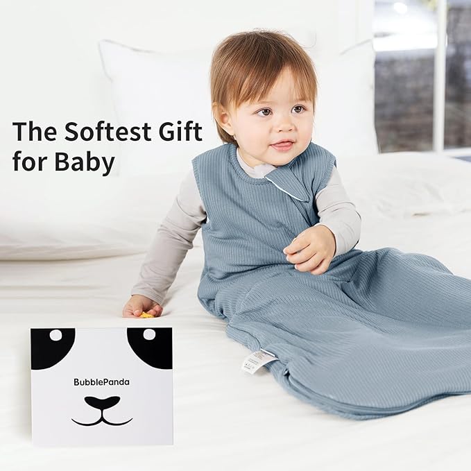 Rayon Made from Bamboo Sleep Sack 12-18 Months Supersoft Toddler Sleep Sack 1.0 Tog Breathable Baby Wearable Blanket with 2-Way Zipper Unisex Sleeping Bag for Babies