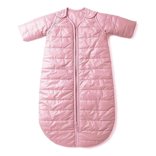 baby deedee Sleep Nest Travel Quilted Baby Sleeping Bag Sack with Sleeves, Sugar Puff, Medium (6-18 Months)