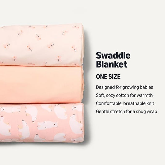 Amazon Essentials unisex-baby Swaddle Blanket