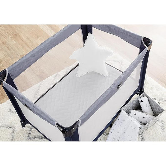 American Baby Company Waterproof Fitted Pack and Play Mattress Protector 39" x 27" - Quilted, Noiseless, Ultra-Soft & Breathable Playpen and Pack n Play Mattress Cover