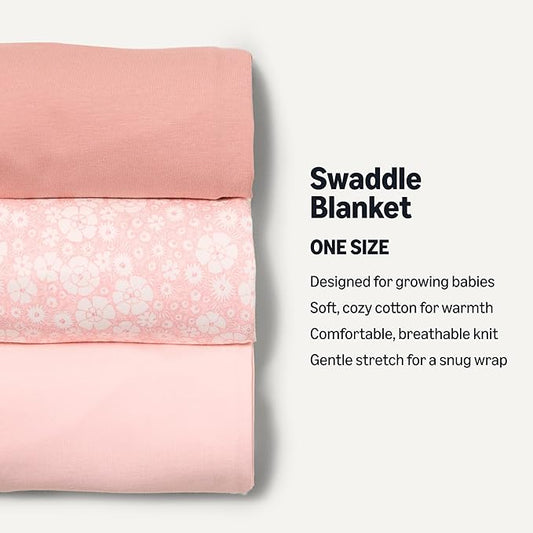 Amazon Essentials unisex-baby Swaddle Blanket