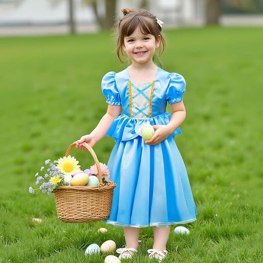 Meland Princess Dress Up - Dress Up Clothes for Girls with Toys,Christmas Birthday Gift for Toddler Girls 3,4,5,6,7,8 Years