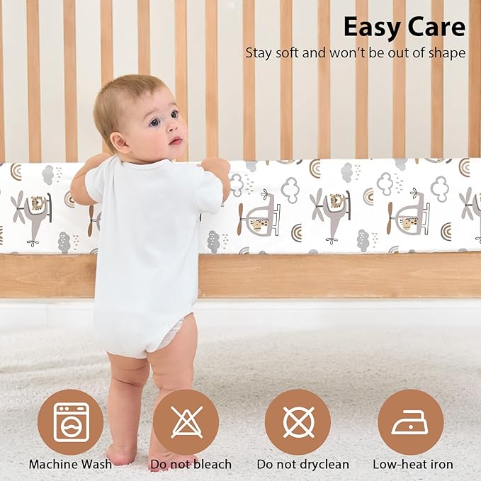 Baby Crib Sheets for Boys and Girls, 3 Pack Toddler Bed Sheets for 52”x28” Standard Toddler Mattresses, Soft Microfiber Fitted Crib Sheets Neutral Grey Helicopter