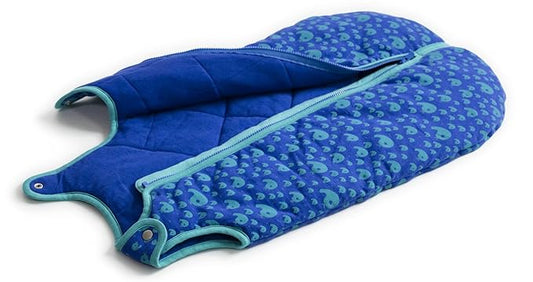 Baby Deedee Sleep Nest Tee, Warm Baby Sleeping Bag, Playful Whales, Medium (6-18 Months)
